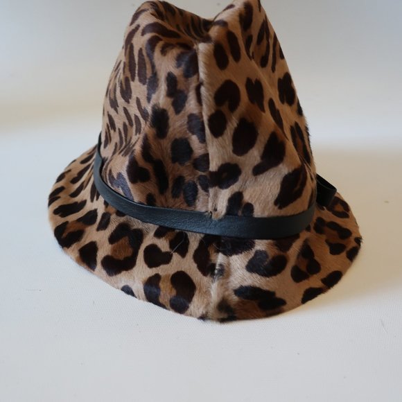 BARBATSULY FURS LEOPARD PONY HAIR HAT SZ M * main image 5